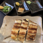 大観亭支店 - 白焼き 一切れ500円×3切れ