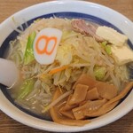 Hachiban Ramen - 野菜らーめん 塩 (バター風味) \590(\50)