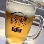 肉のまえかわ - 生ビール（金麦）
