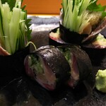 築地寿司清 - 鰯を巻き巻きで。