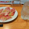 極粗ソーセージ スパイス - 料理写真:イタリア生ハム切りたて（ねぎのせ）＆芋焼酎