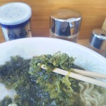 中華そば 七郎 - アオサ