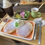 ルナカフェ - 桑名もち小麦パンケーキランチ