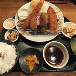 とんかつ酒房　壱 - 壱野菜盛定食1000円