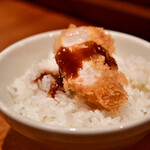 かつ吉 - 【ロースかつ盛合せ定食@2,300円】ロースかつ・オーバー・ザ・ライス