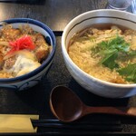 前田屋仙台福室店 - 卵とじ蕎麦＆ミニかつ丼（20.7）