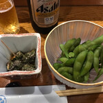 Ina Fune - お通し／ニシガイ、枝豆
