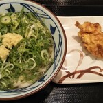 Marugame Seimen - かけうどん並と鶏天