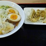 Michikusa Ramen Kentarou - しょうゆらーめん＆野菜ぎょうざ