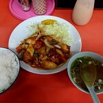 大龍 - 鳥の辛子うま煮定食 750円