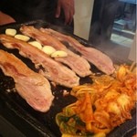 豚どん　オセヨ - 出番メニューの生サムギョプサル‼あ…早く食べたい‼(>_<)