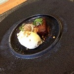 リストランテ 薫 - メイプル＆ナッツのジェーラート〜マスカルポーネソースとガトーショコラ