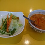 サイアム - ランチセットのサラダ＆スープ