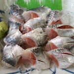 金沢食堂 - 銚子産マイワシアップ2：ツヤツヤしてます。