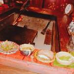  隠庵ひだ路 - 囲炉裏