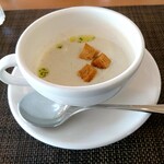KENzo cafe＆bar - 白菜とゴボウのポタージュスープ
