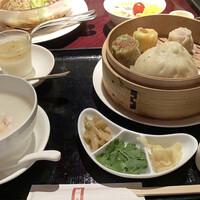 過門香 銀座本店 - ランチ 肉まん点心お粥セット