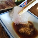 森田城やな - 甘く食感の良い刺身ですよ！