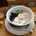 中華そば ムタヒロ - 味玉煮干ﾗｰﾒﾝ900+中瓶B 550X2+ﾄｯﾋﾟﾝｸﾞ 味玉100X2=2,200円 2020年07月