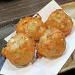 つかふき屋 - ズッキーニとオクラのとり揚げ