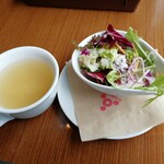 Fudan cafe - カップスープとサラダ（2020年7月）