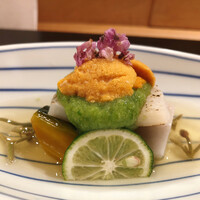 鮨 惣五郎 - のっけから雲丹❤️色鮮やか〜