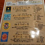 清瀬ダイニング - クラフトビールメニュー