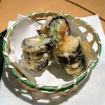 回転寿司　すし丸 - 海老アボカドの天婦羅