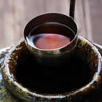 Fukutou 8-year-old unpasteurized sake in a jar