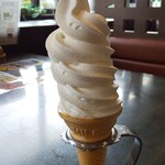 えさし藤原の郷 - ボリューム一杯のソフトクリーム！