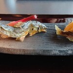 京料理 入舟 - 鮎の塩焼き(裏面)