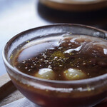 후나야도 카페 와카쵸우 - 차가운 레몬 젠자이