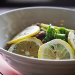 후나야도 카페 와카쵸우 - 여름 레몬 소면