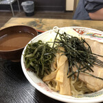 手打ちラーメン 森清 - 新メニューの涼味つけ麺
      梅しそ風味