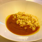 オーガニックグリル鵠沼海岸 - スープドポワソンカレー　自家栽培玄米