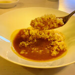 オーガニックグリル鵠沼海岸 - スープドポワソンカレー　自家栽培玄米