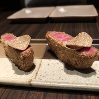 焼肉うしごろ 銀座並木通り店 - 牛ヒレカツ トリュフ添え