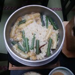 めんめん亭　わたや - 釜飯（アサリ他）