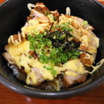 Tori Puro - 2012.6 からあげ丼（500円）辛子マヨネーズが味の決め手です