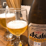 創作麺工房 鳴龍 - 瓶ビール　500円