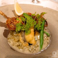 The 華紋 - お魚料理・ソフトシェルクラブのフリット。
                    殻ごと食べれるカニなんだけど、殻っぽさが目立ったかな～