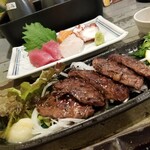 GYOぎょ魚 - ハラミ定食、刺身定食