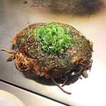 たんぽぽ - お好み焼き（イカ天・辛麺入り）