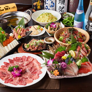 Enjoy a banquet of Kyushu cuisine made with carefully selected ingredients starting from 3,500 yen!