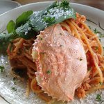 La Luce - カニのパスタ辛めで