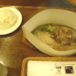 Furansu Tei - ハラミカットステーキとライス大盛
