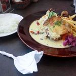 水呑カフェボヌー - ホワイトカレー＆ボヌーチキン