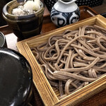 蝦夷前そばと豚丼 北堂 - １０割挽ぐるみ太切り