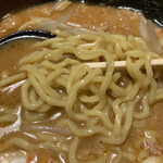 あすなろラーメン - みそに良く合う玉子麺です。