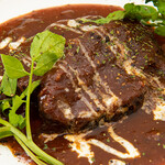 Stewed beef cheek in red wine